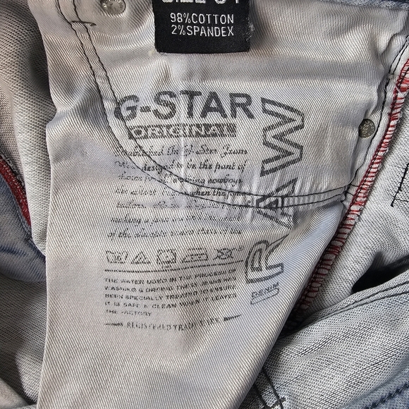G-Star Raw Denim Jeans Light Wash Revend Super Slim Size 34 Men’s - Picture 13 of 16